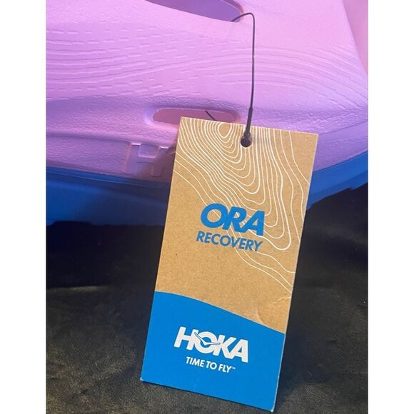 Hoka ORA Recovery Slide 3 Pink and Blue Slides Unisex Size W 15 M 13 NWT main image 10